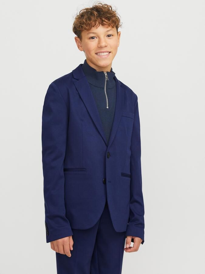 Jack & jones 2-knoops colbert met paspelzakken en viscose model 'JAXON' - Foto 7