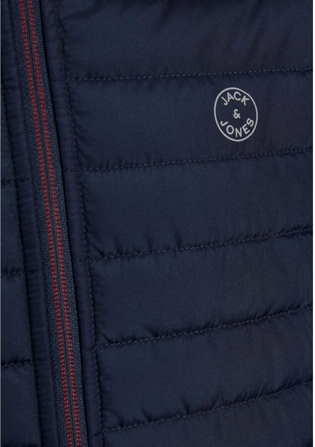 Jack & jones JUNIOR gewatteerde tussenjas JJEMULTI donkerblauw Jongens Polyester Capuchon 128 - Foto 7