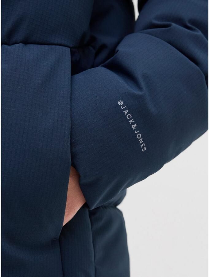 Jack & jones Regular fit gewatteerd jack met logoprint model 'Global'