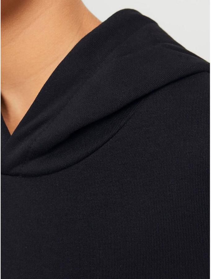 Jack & jones JUNIOR hoodie JJEBRADLEY zwart Sweater Effen 164 - Foto 4