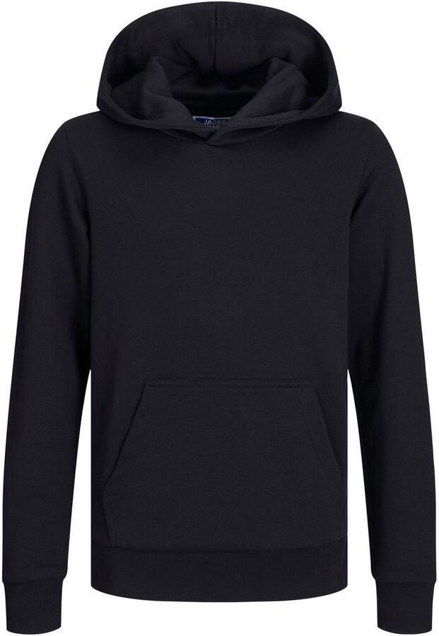 Jack & jones JUNIOR hoodie JJEBRADLEY zwart Sweater Effen 164 - Foto 7