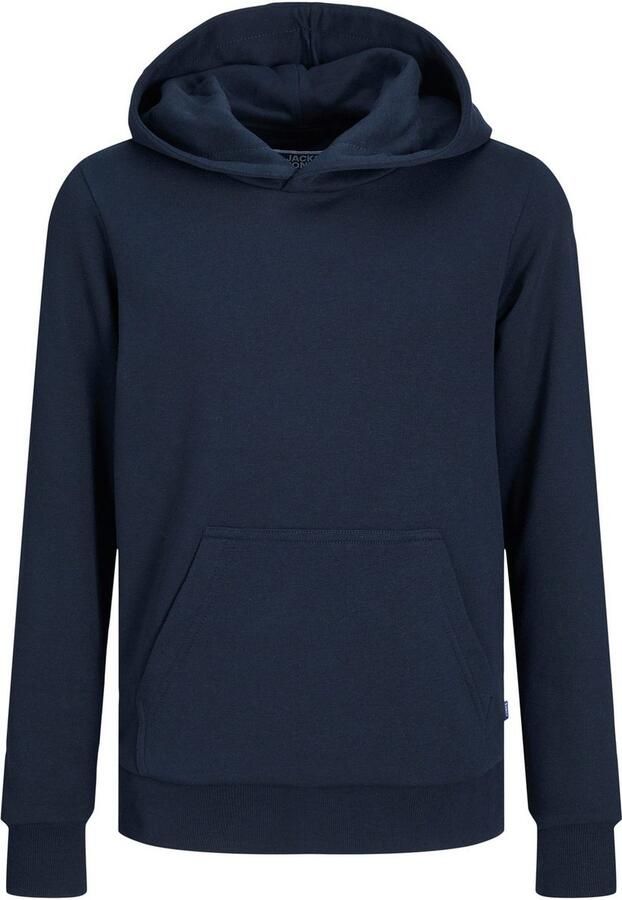 Jack & jones JUNIOR hoodie JJEBRADLEY donkerblauw Sweater Effen 116 - Foto 7