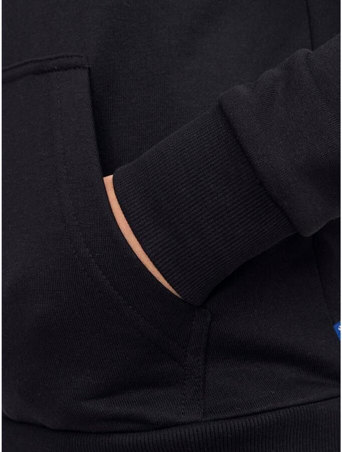 Jack & jones JUNIOR hoodie JJEBRADLEY zwart Sweater Effen 164 - Foto 3