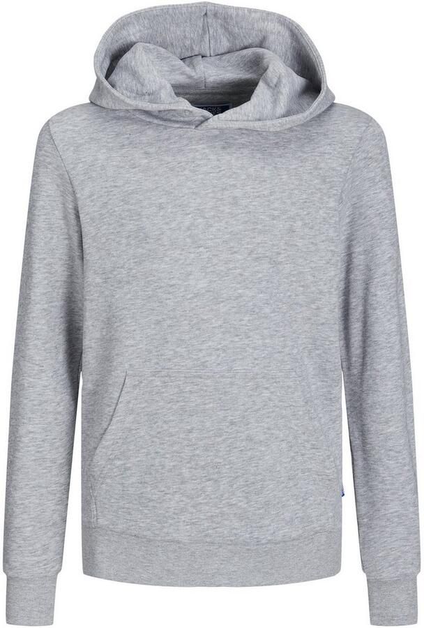 Jack & jones JUNIOR hoodie JJEBRADLEY SWEAT HOOD NOOS JNR grijs melange Sweater 116 - Foto 7