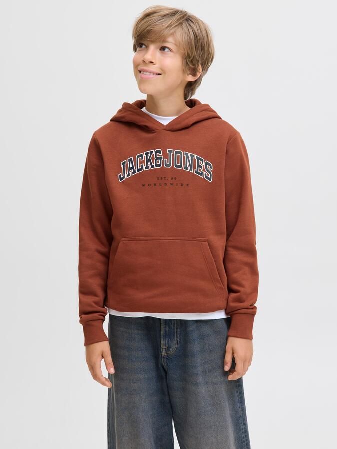 Jack & Jones Junior Hoodie JJECALEB VARSITY SWEAT HOOD NOOS JNR - Foto 7