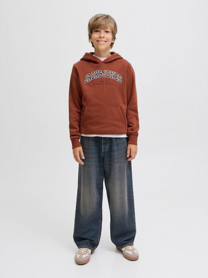 Jack & Jones Junior Hoodie JJECALEB VARSITY SWEAT HOOD NOOS JNR - Foto 6