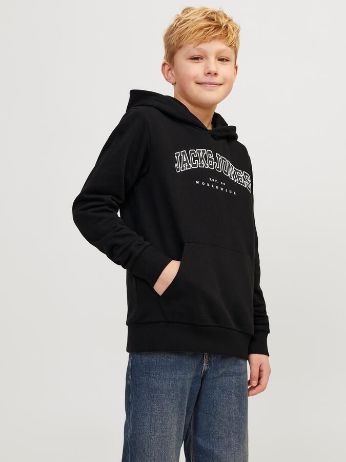Jack & Jones Junior Hoodie JJECALEB VARSITY SWEAT HOOD NOOS JNR - Foto 7