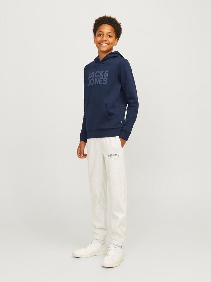 Jack & Jones Junior Hoodie JJECORP met print kangoeroezak onderhoudsvriendelijk - Foto 4