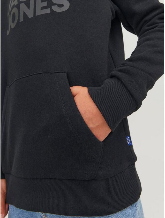 Jack & Jones Junior Hoodie JJECORP met print kangoeroezak onderhoudsvriendelijk - Foto 3