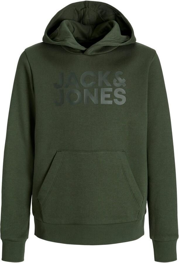 Jack & Jones Junior Hoodie JJECORP met print kangoeroezak onderhoudsvriendelijk - Foto 9