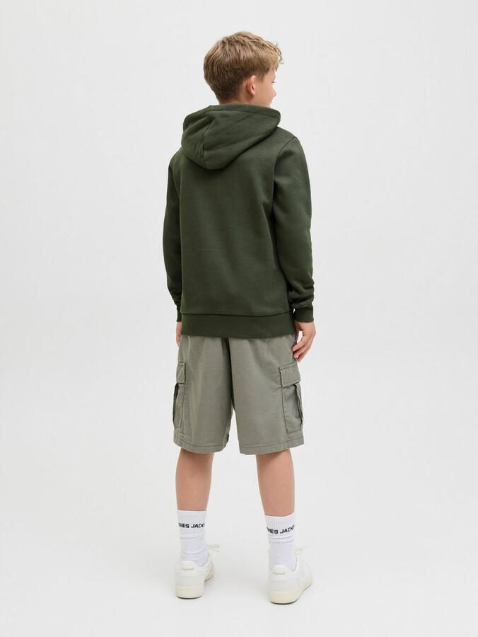 Jack & Jones Junior Hoodie JJECORP met print kangoeroezak onderhoudsvriendelijk - Foto 4