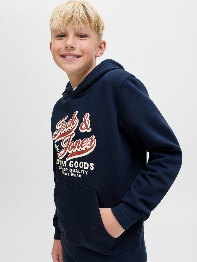 Jack & Jones Junior Hoodie JJELOGO SWEAT HOOD 2 COL AW25 NOOS JNR - Foto 3