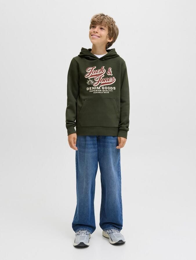 Jack & Jones Junior Hoodie JJELOGO SWEAT HOOD 2 COL AW25 NOOS JNR - Foto 4