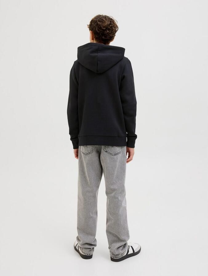 Jack & Jones Junior Hoodie JJLUKE SWEAT HOOD JNR met cool logo-voormotief - Foto 4
