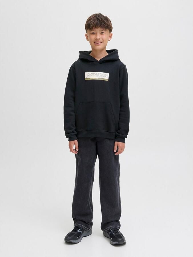 Jack & Jones Junior Hoodie JORINWOOD BLOCK BRANDING SWEAT NOOS JNR - Foto 3