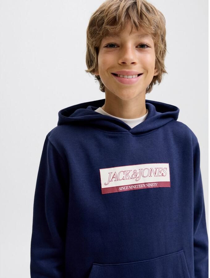 Jack & Jones Junior Hoodie JORINWOOD BLOCK BRANDING SWEAT NOOS JNR - Foto 3