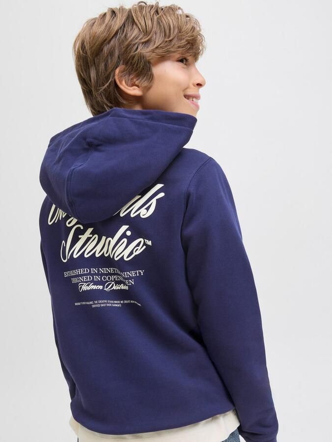 Jack & Jones Junior Hoodie JORNORREBRO TYPO BACK SWEAT HOOD SN JNR - Foto 6