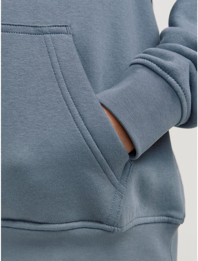 JACK & JONES JUNIOR hoodie JORVESTERBRO met tekst staalgrijs - Foto 2