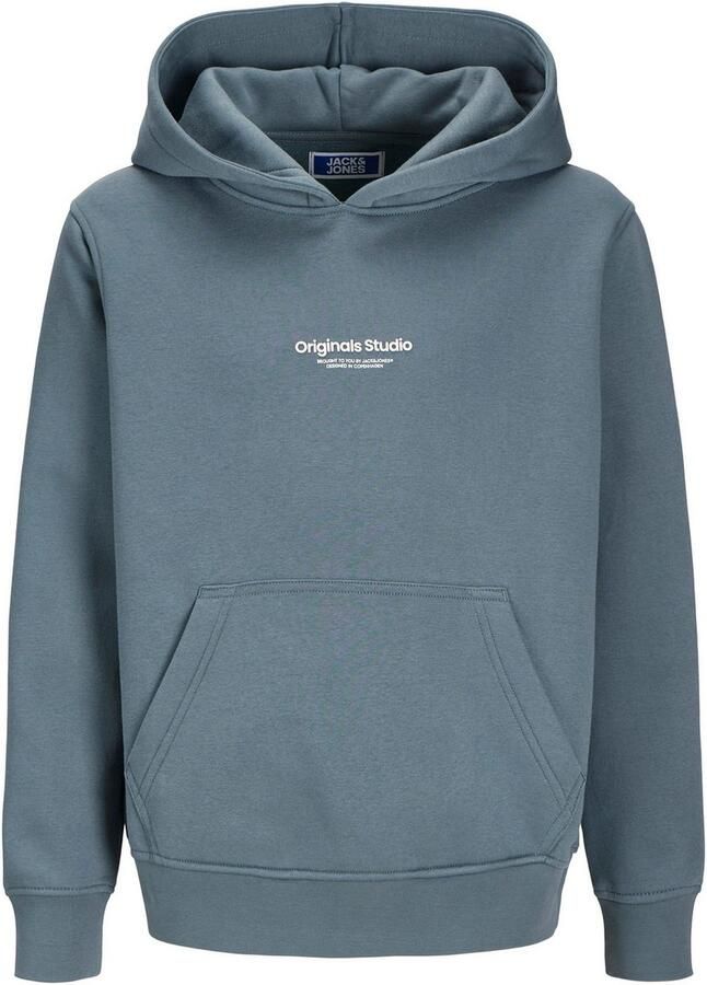 JACK & JONES JUNIOR hoodie JORVESTERBRO met tekst staalgrijs - Foto 7