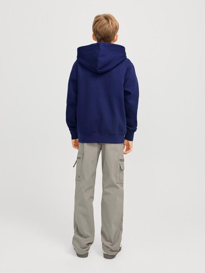 JACK & JONES JUNIOR hoodie JORVESTERBRO met tekst donkerblauw - Foto 5