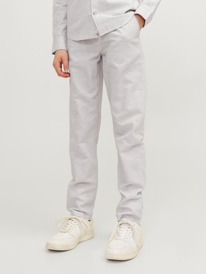 Jack & jones JUNIOR broek JPSTKANE JJSUMMER lichtgrijs Jongens Stretchkatoen 128 - Foto 14