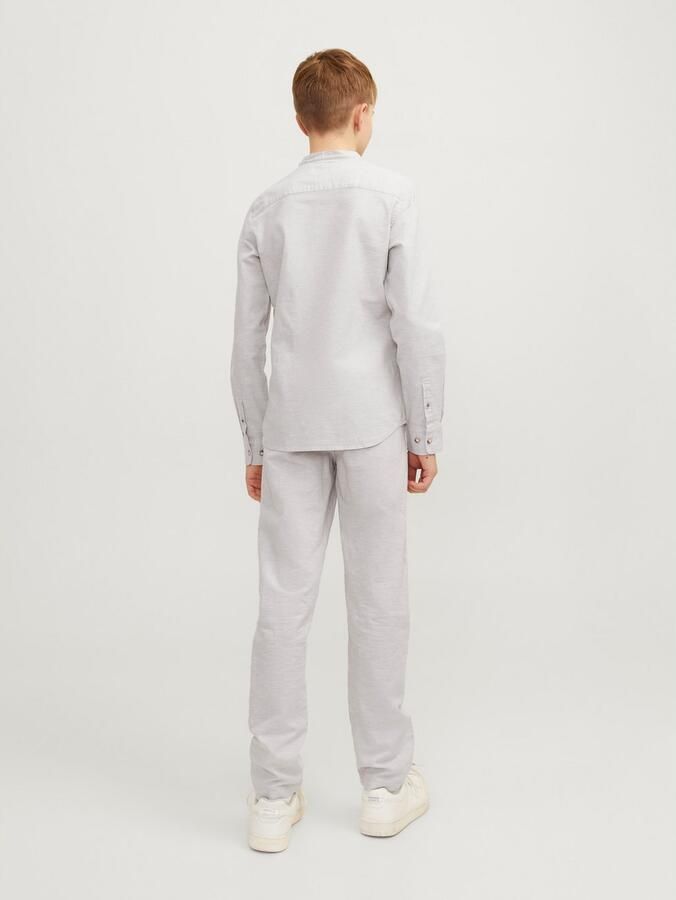 Jack & jones JUNIOR broek JPSTKANE JJSUMMER lichtgrijs Jongens Stretchkatoen 128 - Foto 6