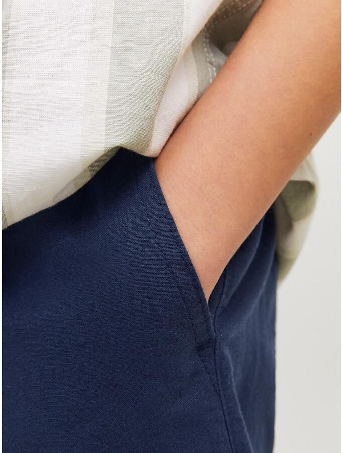 Jack & jones JUNIOR broek JPSTKANE JJSUMMER donkerblauw Jongens Stretchkatoen 128 - Foto 2