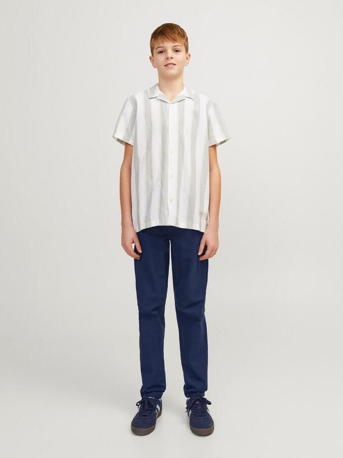 Jack & jones JUNIOR broek JPSTKANE JJSUMMER donkerblauw Jongens Stretchkatoen 128 - Foto 7