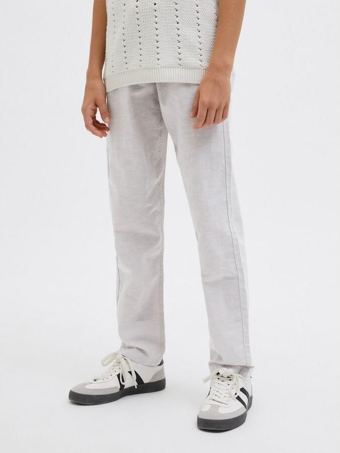 Jack & jones JUNIOR broek JPSTKANE JJSUMMER lichtgrijs Jongens Stretchkatoen 128 - Foto 8