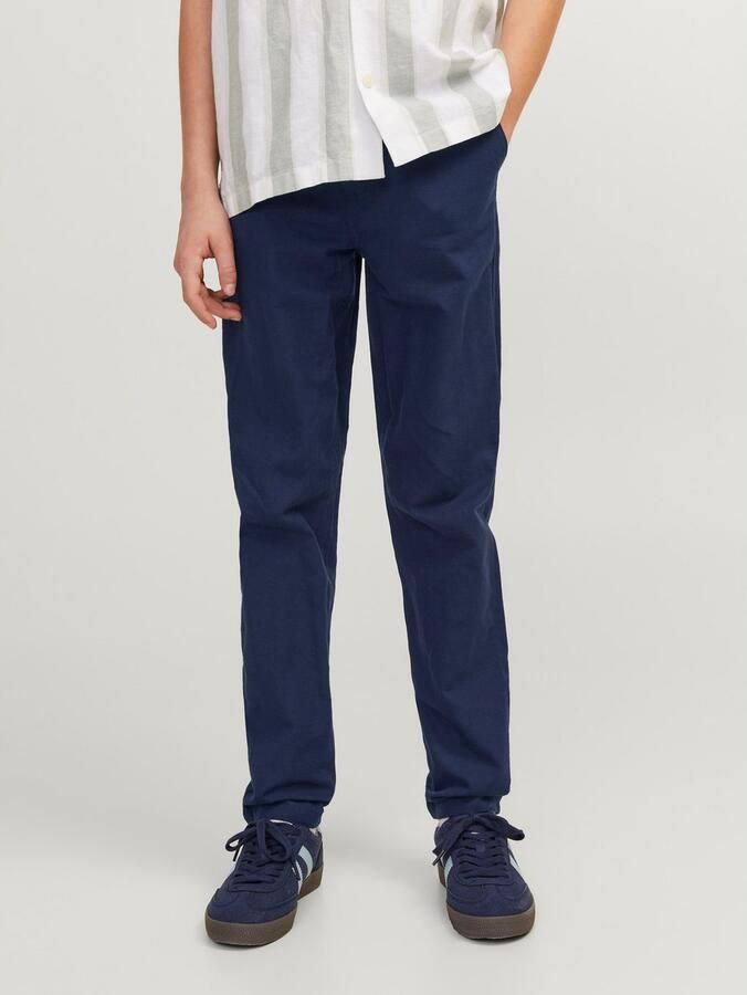 Jack & jones JUNIOR broek JPSTKANE JJSUMMER donkerblauw Jongens Stretchkatoen 128 - Foto 5