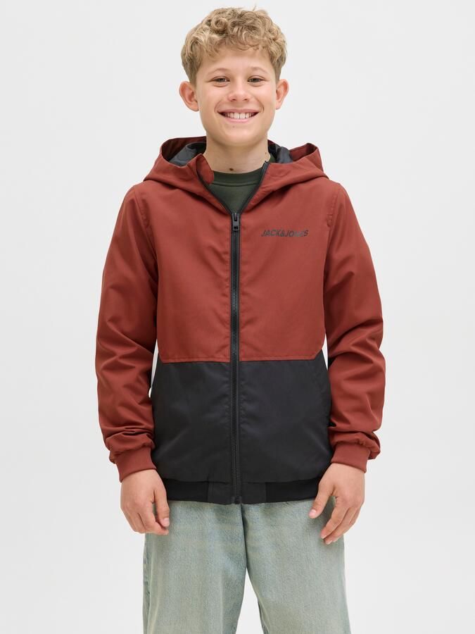 Jack & Jones Junior Outdoorjack JJERUSH waterafstotend met capuchon matte finish - Foto 6