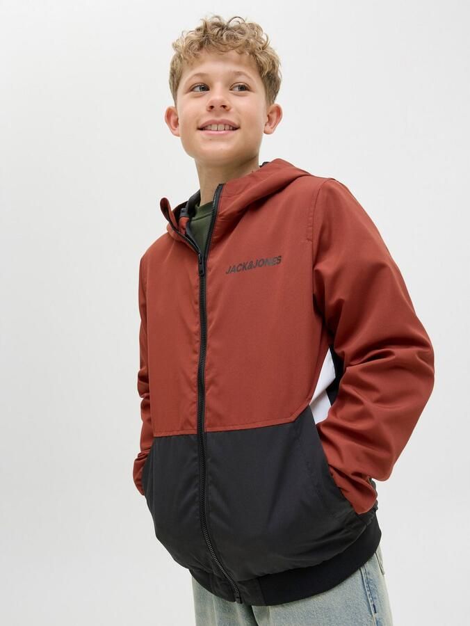Jack & Jones Junior Outdoorjack JJERUSH waterafstotend met capuchon matte finish - Foto 3