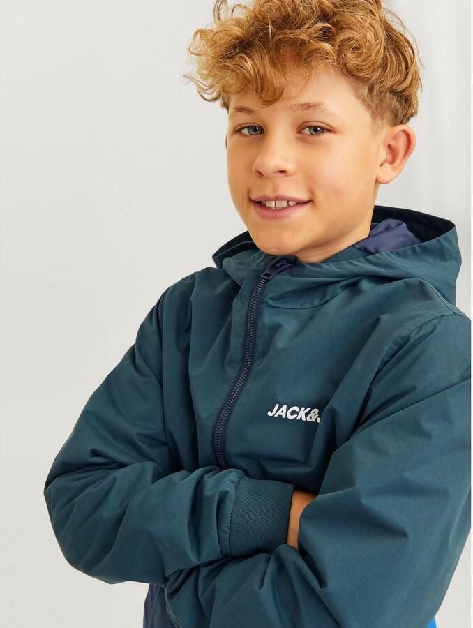 Jack & Jones Junior Outdoorjack JJERUSH waterafstotend met capuchon matte finish - Foto 3