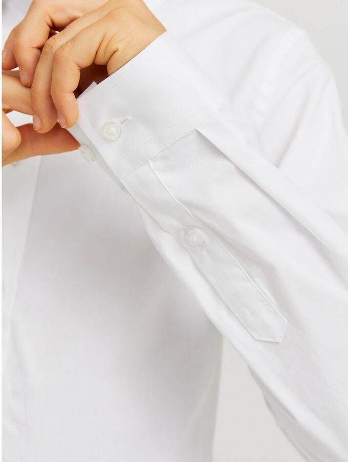 Jack & Jones Junior Overhemd met lange mouwen JJEAXEL elastisch en gemakkelijk te combineren effen modieus regular fit geweven overhemdkraag - Foto 4