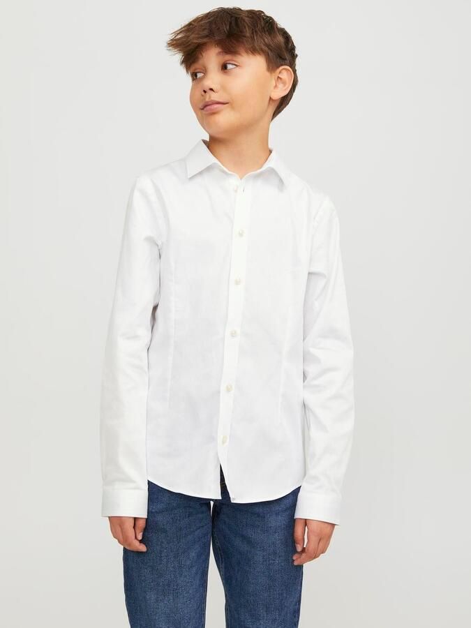 Jack & Jones Junior Overhemd met lange mouwen JPRPARMA cool elastisch combineerbaar effen modieus regular fit overhemdkraag - Foto 11