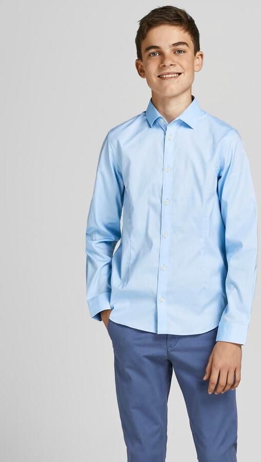 Jack & Jones Junior Overhemd met lange mouwen JPRPARMA cool elastisch combineerbaar effen modieus regular fit overhemdkraag - Foto 7