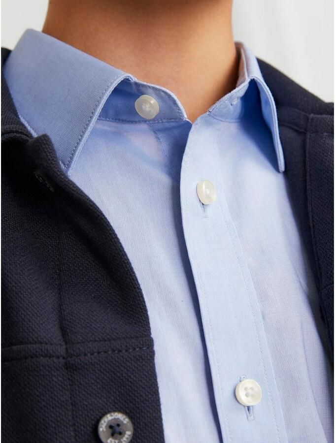 Jack & Jones Junior Overhemd met lange mouwen JPRPARMA cool elastisch combineerbaar effen modieus regular fit overhemdkraag - Foto 4