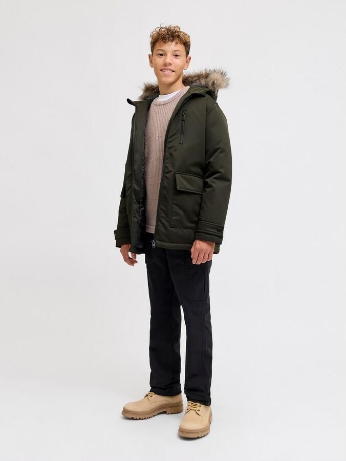 Jack & Jones Junior Parka JJCHARLIE DETACHABLE FAUX FUR PARK JNR - Foto 4