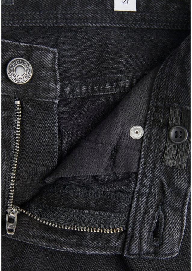 Jack & jones JUNIOR regular fit jeans JJICLARK JJORIGINAL black denim Zwart 128 - Foto 5