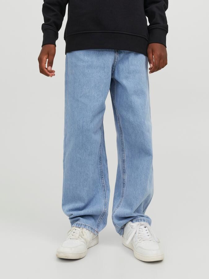 Jack & Jones Junior Relax fit jeans JJIALEX met Baggy Fit en hoge taille Slijtage-effecten modieus relaxed fit denim - Foto 8