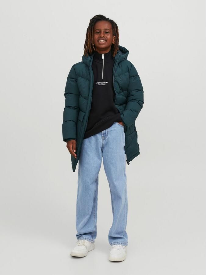 Jack & Jones Junior Relax fit jeans JJIALEX met Baggy Fit en hoge taille Slijtage-effecten modieus relaxed fit denim - Foto 4