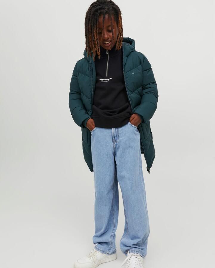 Jack & Jones Junior Relax fit jeans JJIALEX met Baggy Fit en hoge taille Slijtage-effecten modieus relaxed fit denim - Foto 3