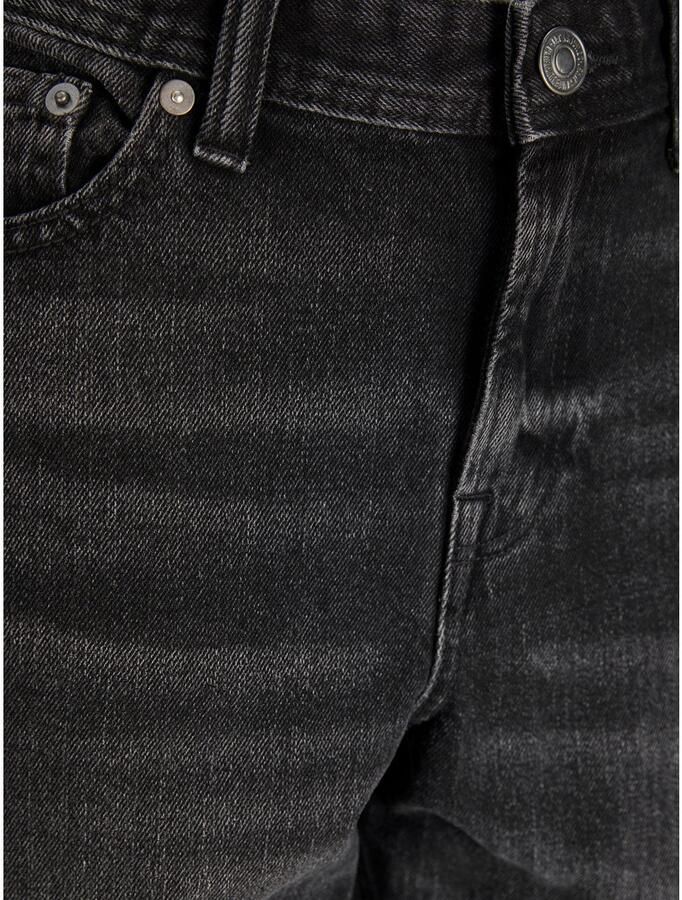 Jack & jones JUNIOR high waist relaxed jeans JJICHRIS JJORIGINAL black denim Zwart Jongens Stretchdenim 128