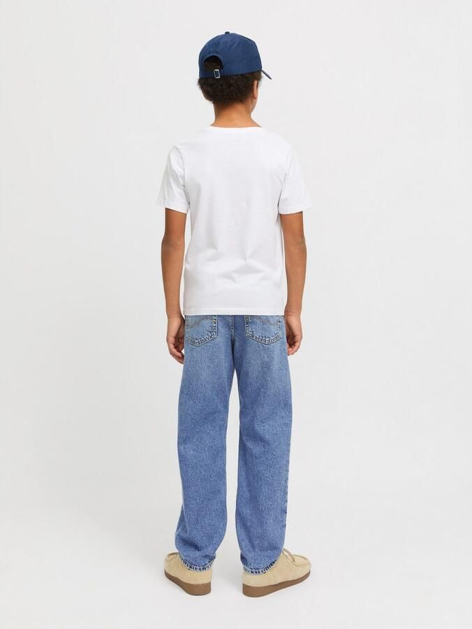 Jack & Jones Junior Relax fit jeans JJICHRIS met slijtage-effecten en hoog draagcomfort - Foto 5