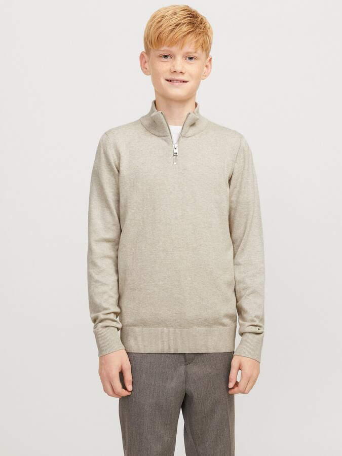 Jack & Jones Junior Schipperstrui JJEEMIL KNIT HALF ZIP NOOS JNR - Foto 6