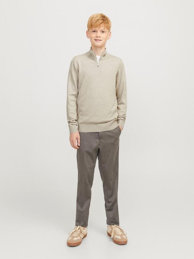 Jack & Jones Junior Schipperstrui JJEEMIL KNIT HALF ZIP NOOS JNR - Foto 5