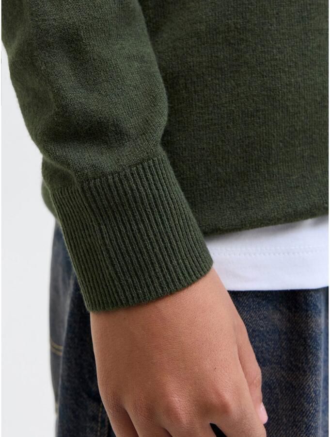 Jack & Jones Junior Schipperstrui JJEEMIL KNIT HALF ZIP NOOS JNR