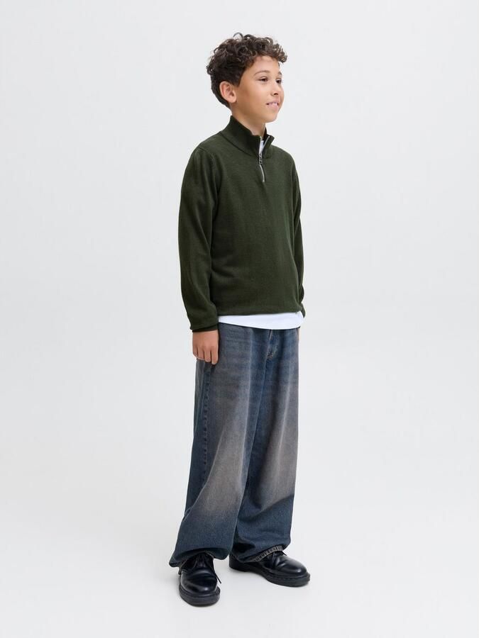 Jack & Jones Junior Schipperstrui JJEEMIL KNIT HALF ZIP NOOS JNR - Foto 5