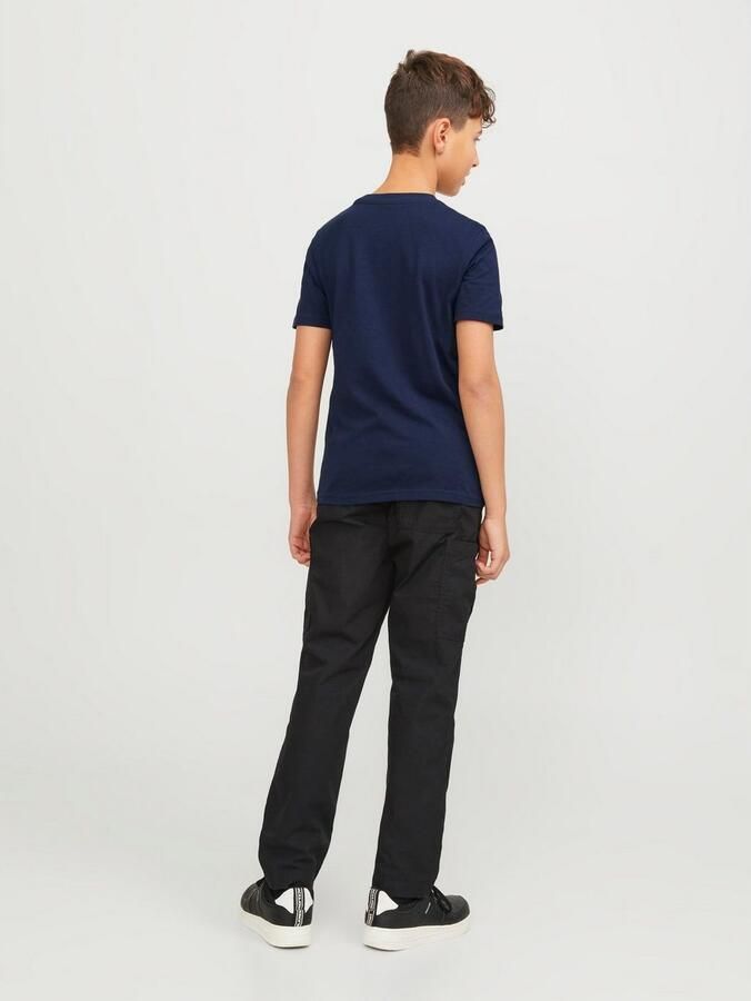 Jack & jones JUNIOR T-shirt JCOMAP met printopdruk donkerblauw Jongens Katoen Ronde hals 140 - Foto 5