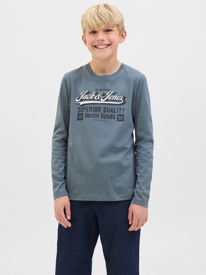 Jack & Jones Junior Shirt met lange mouwen JJELOGO TEE LS O-NEC 2 COL AW25 NOOS JNR - Foto 8